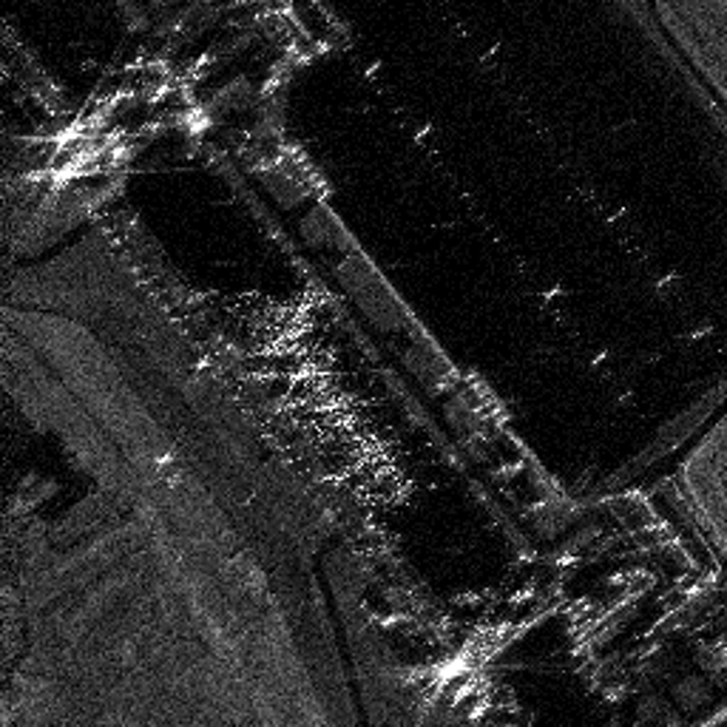 Five-epoch stack of the Panama Canal with detection overlay
